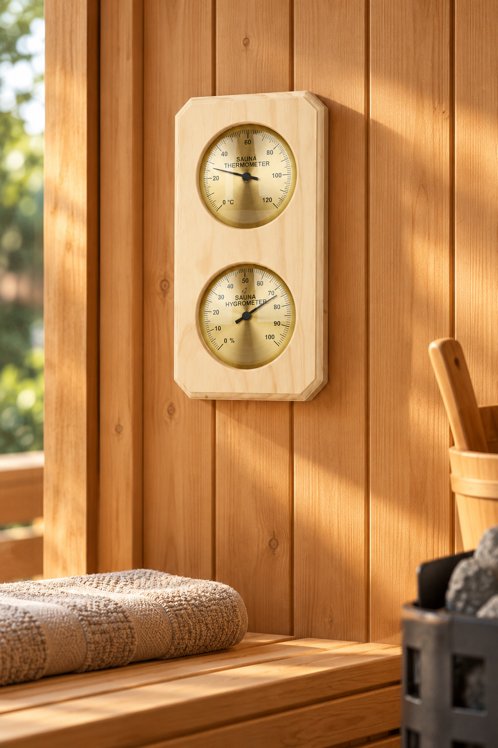 Vento Sauna Thermometer & Hygrometer