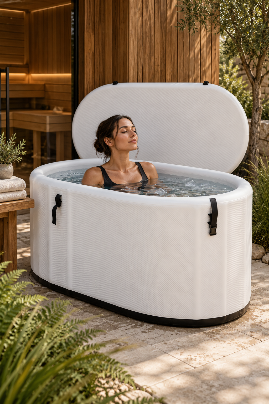 Maré | Inflatable Ice Bath with Lid