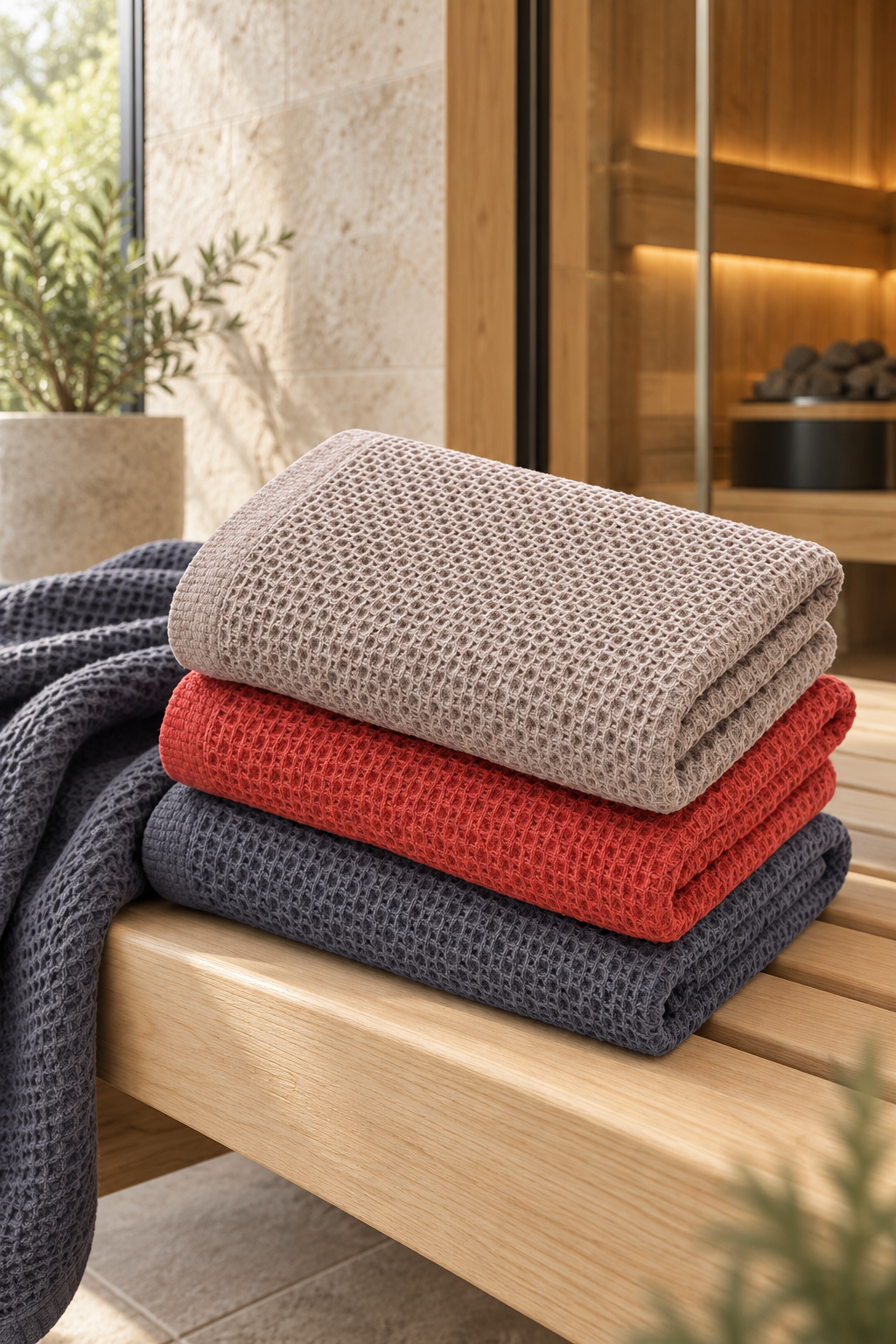 Praia | Waffle Bath Towel